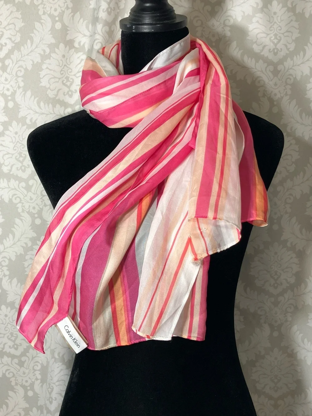 Calvin Klein Striped Women's Scarf